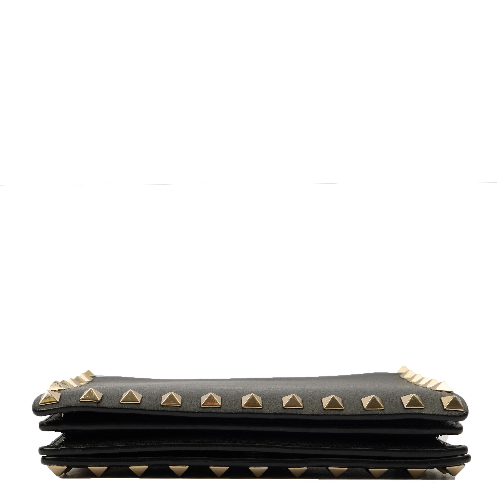 Valentino Cross Body Rockstud Crossbody Bag - Small in Black, Calfskin — Top View