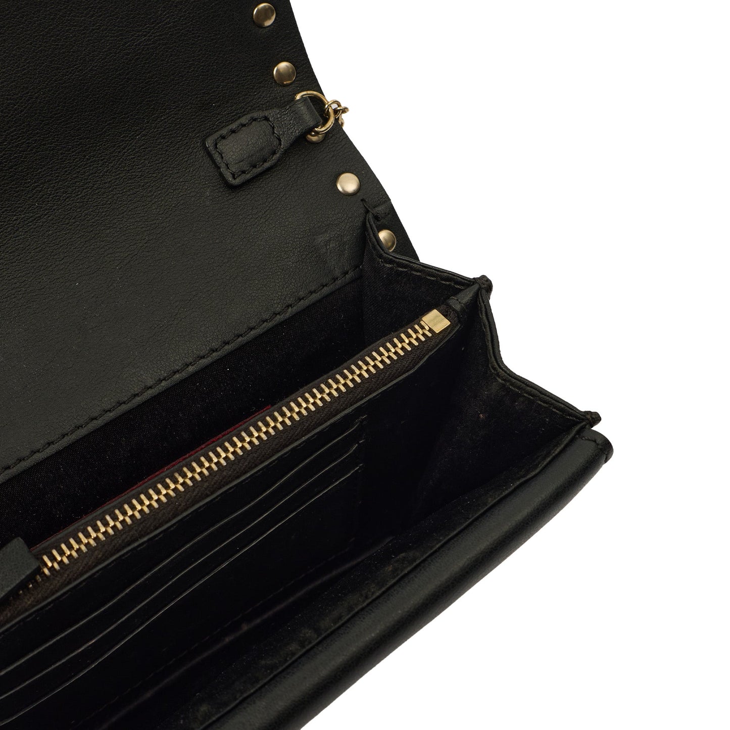 Valentino Cross Body Rockstud Crossbody Bag - Small in Black, Calfskin — Detail View