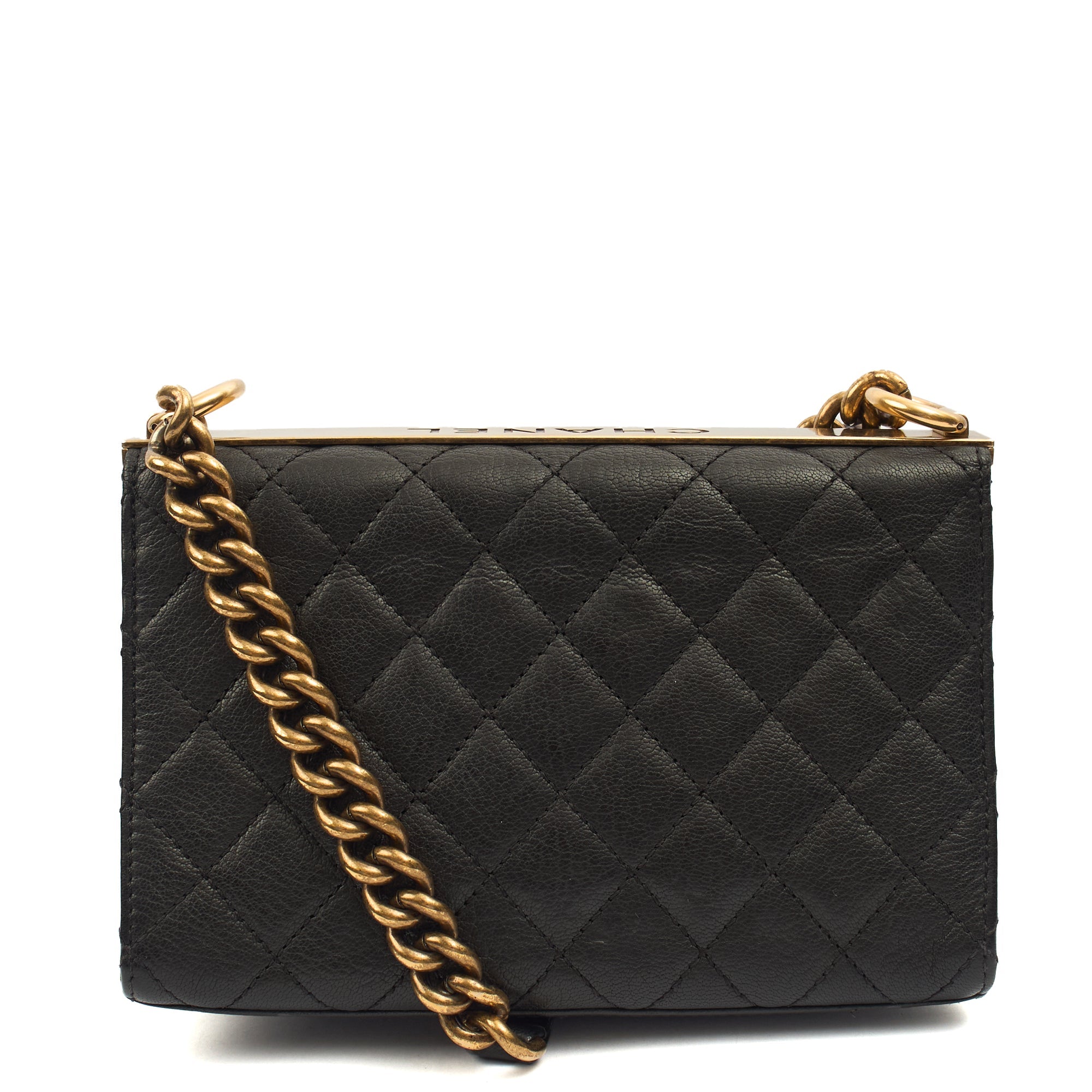 Chanel Cross Body 2.55 Reissue - Mini in Black, Leather — Back View
