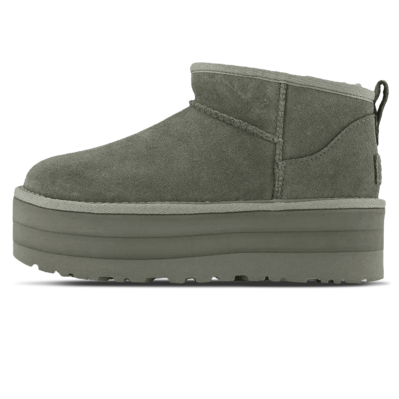 UGG Classic Mini Platform Boot Moss Green (Wmns) — UK 1 — Front View