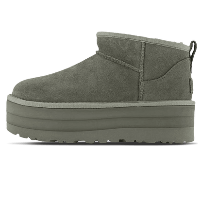 UGG Classic Mini Platform Boot Moss Green (Wmns) — UK 1 — Front View