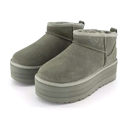 UGG Classic Mini Platform Boot Moss Green (Wmns) — UK 1 — Side View
