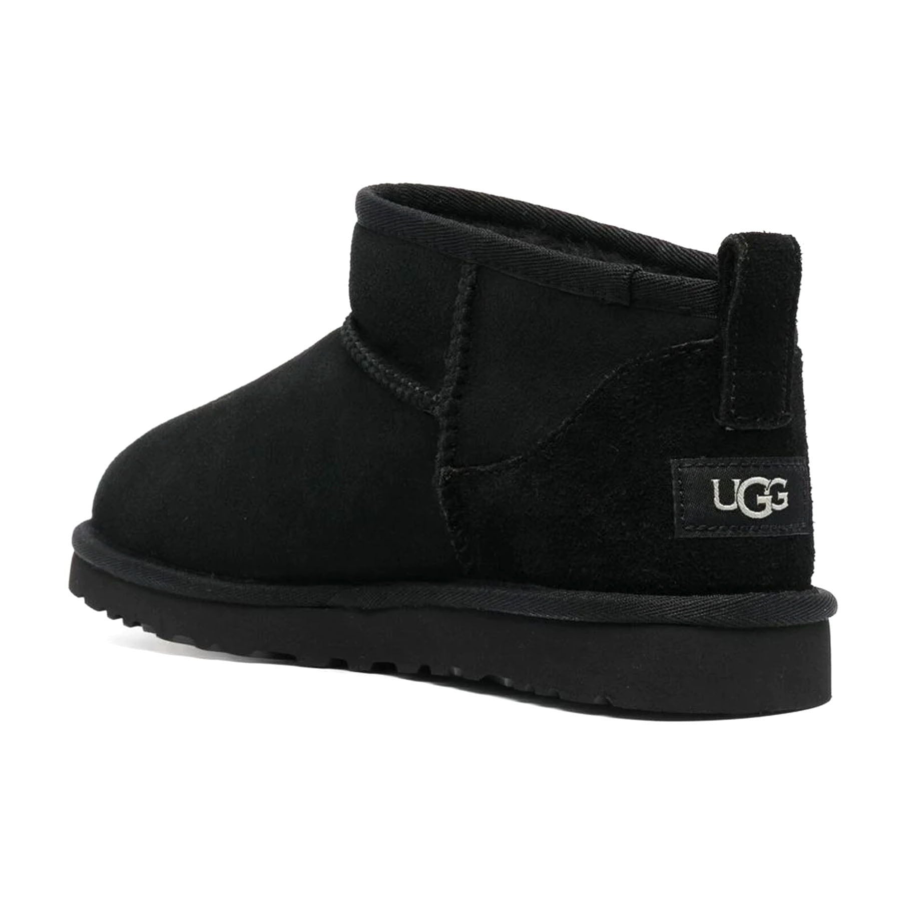 UGG Classic Ultra Mini Black (Wmns) — UK 1 — Back View