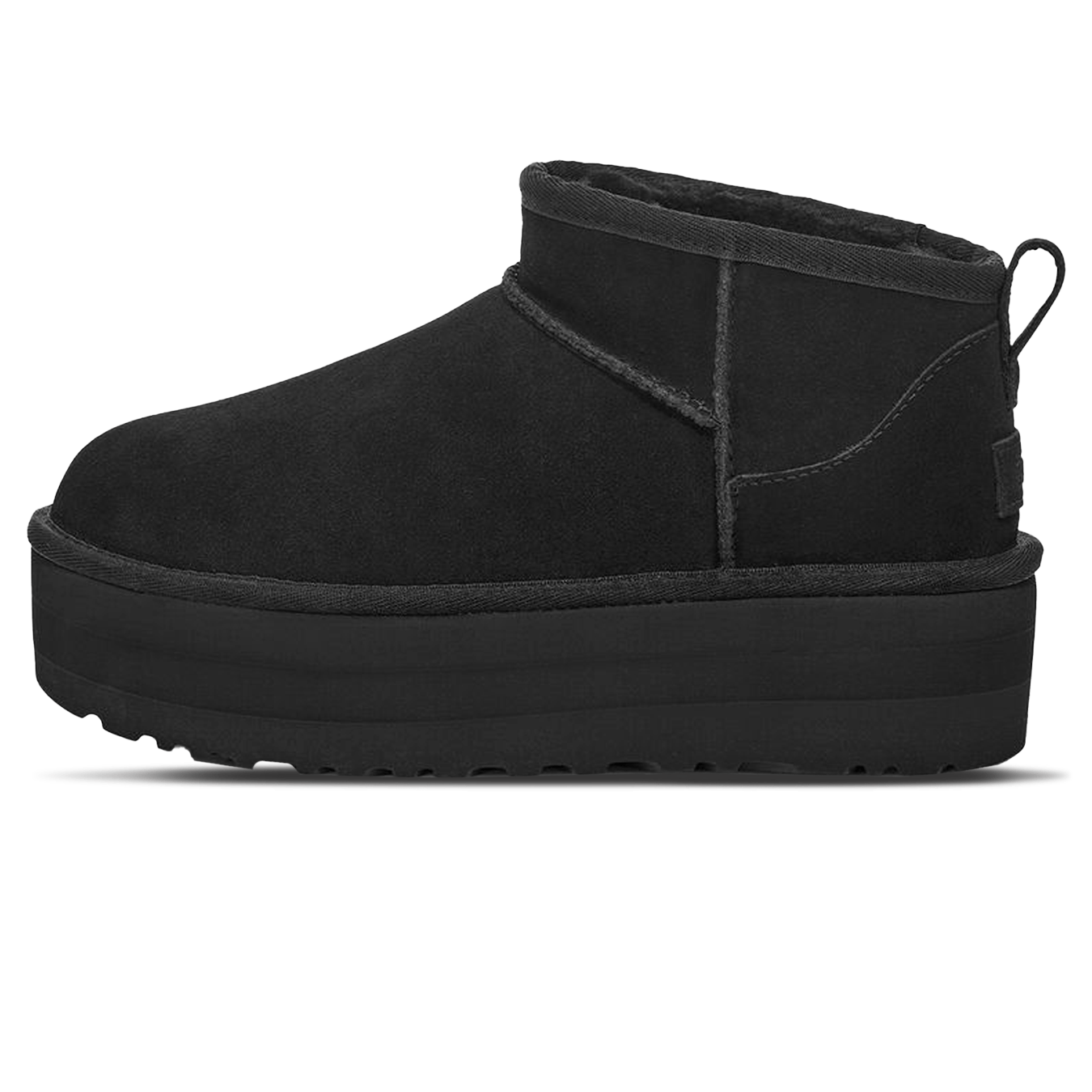 UGG Classic Ultra Mini Platform Black (Wmns) — UK 1 — Front View