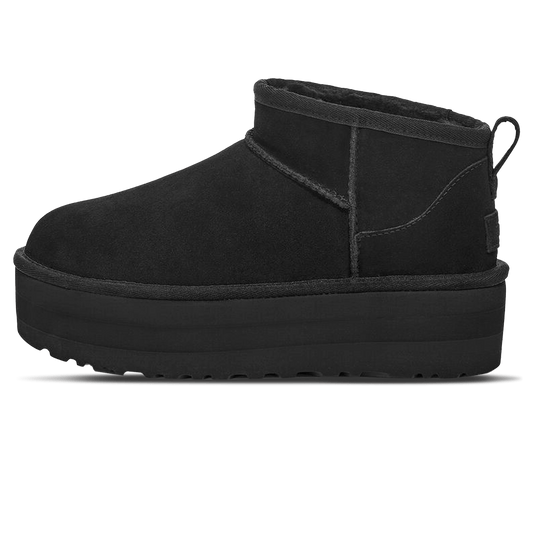 UGG Classic Ultra Mini Platform Black (Wmns) — UK 1 — Front View