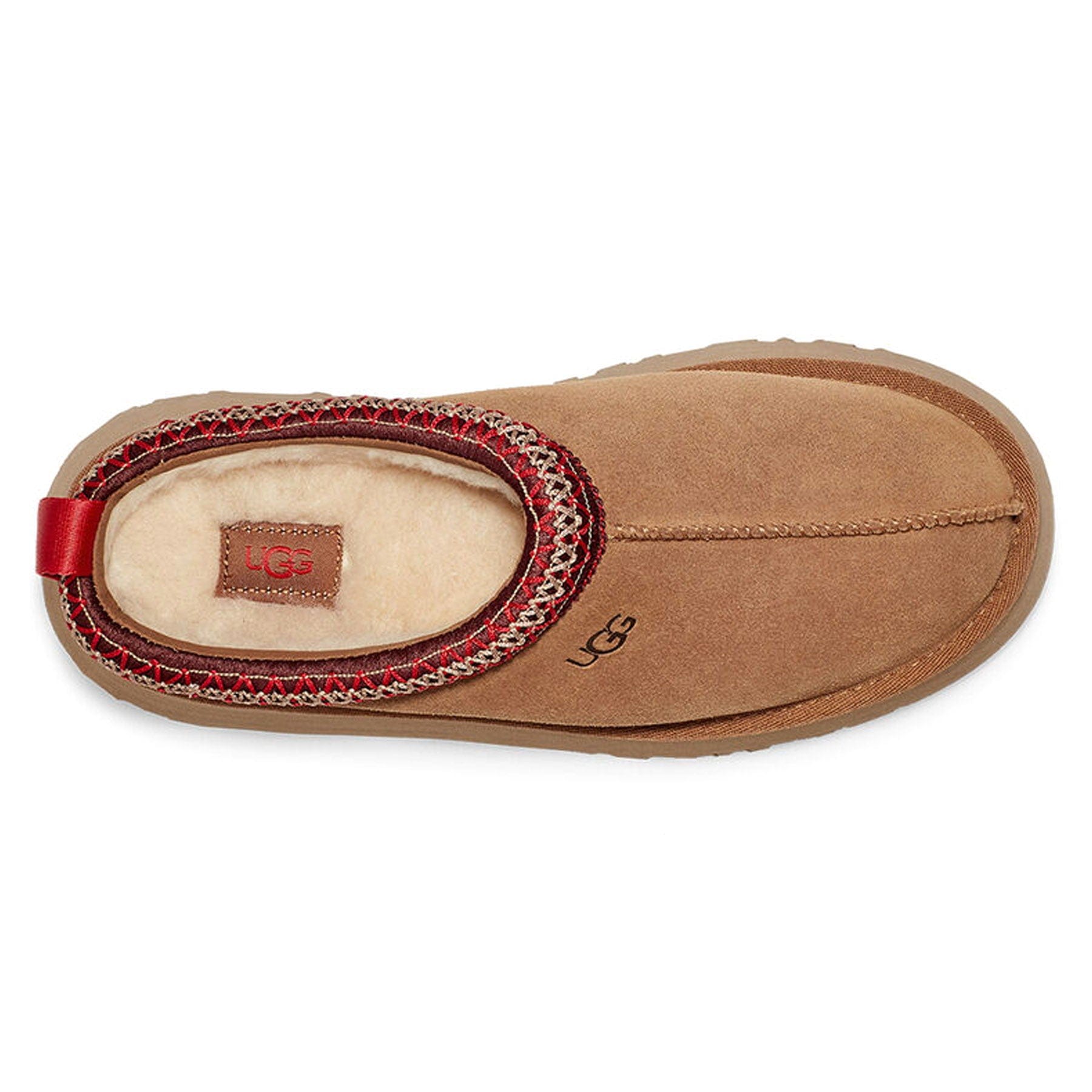 UGG Tazz Slipper Chestnut (Wmns) — UK 1 — Top View