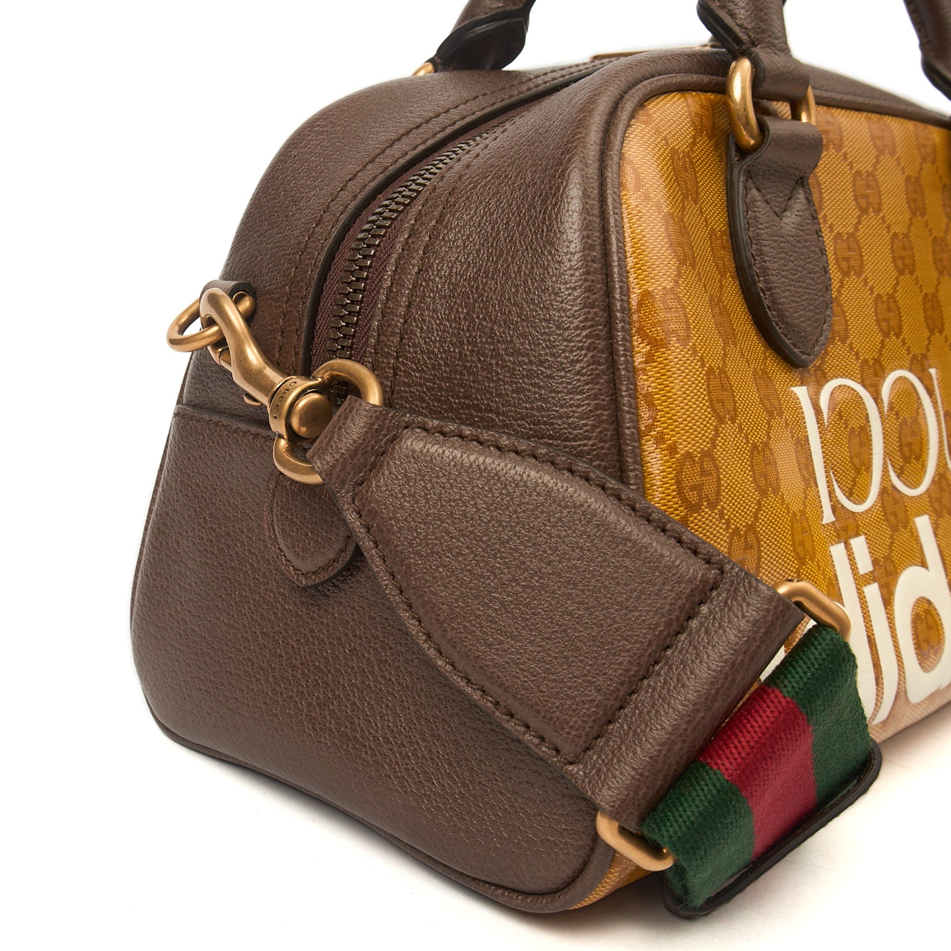 Gucci Tote Bowler Bag in Brown, Leather — Lifestyle View