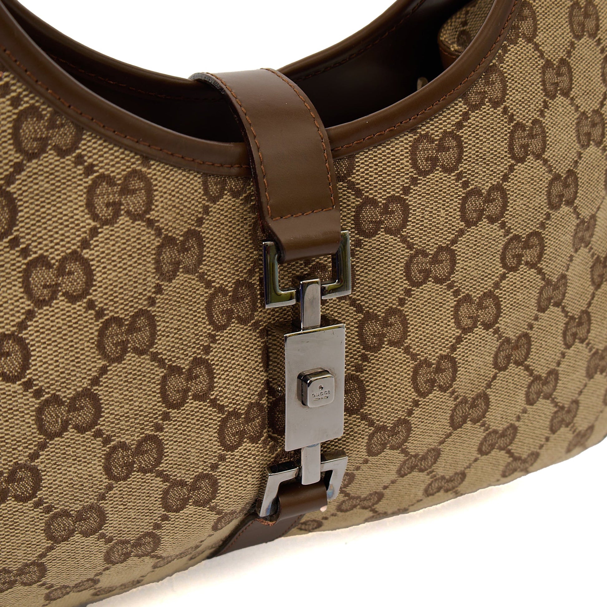 Gucci Shoulder Bag Jackie in Neutral, GG Canvas — Alternate View 8