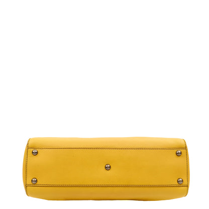 Fendi Tote Peekaboo - Medium in Yellow, Leather — Alternate View 10