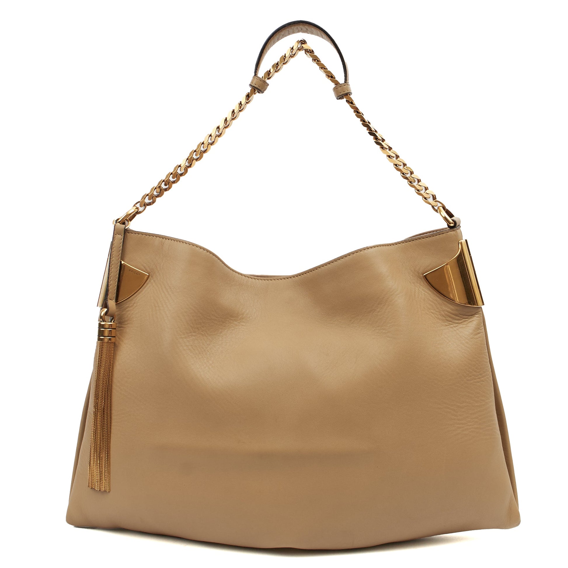 Gucci Shoulder Bag Tote in Neutral, Leather — Front View