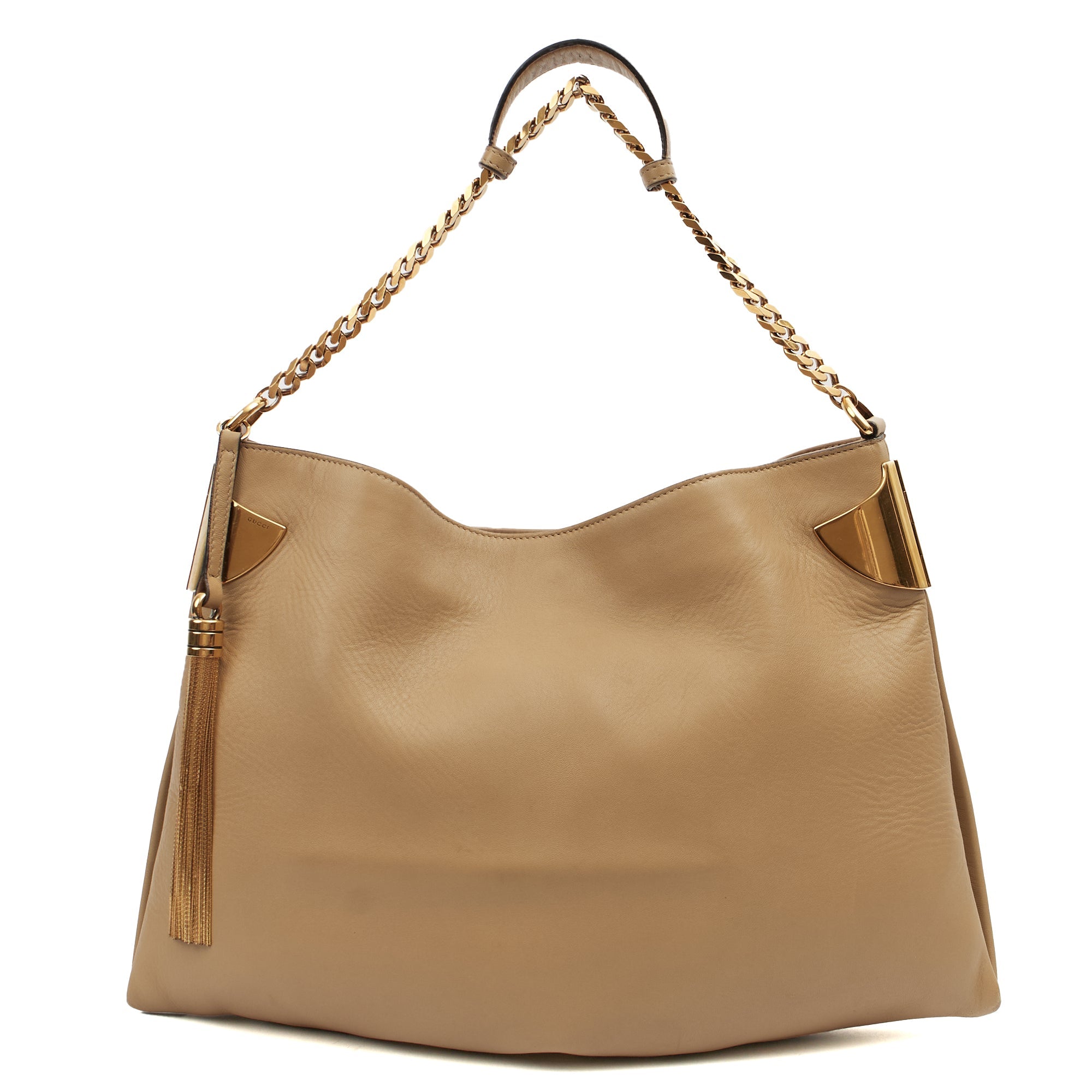 Gucci Shoulder Bag Tote in Neutral, Leather — Front View