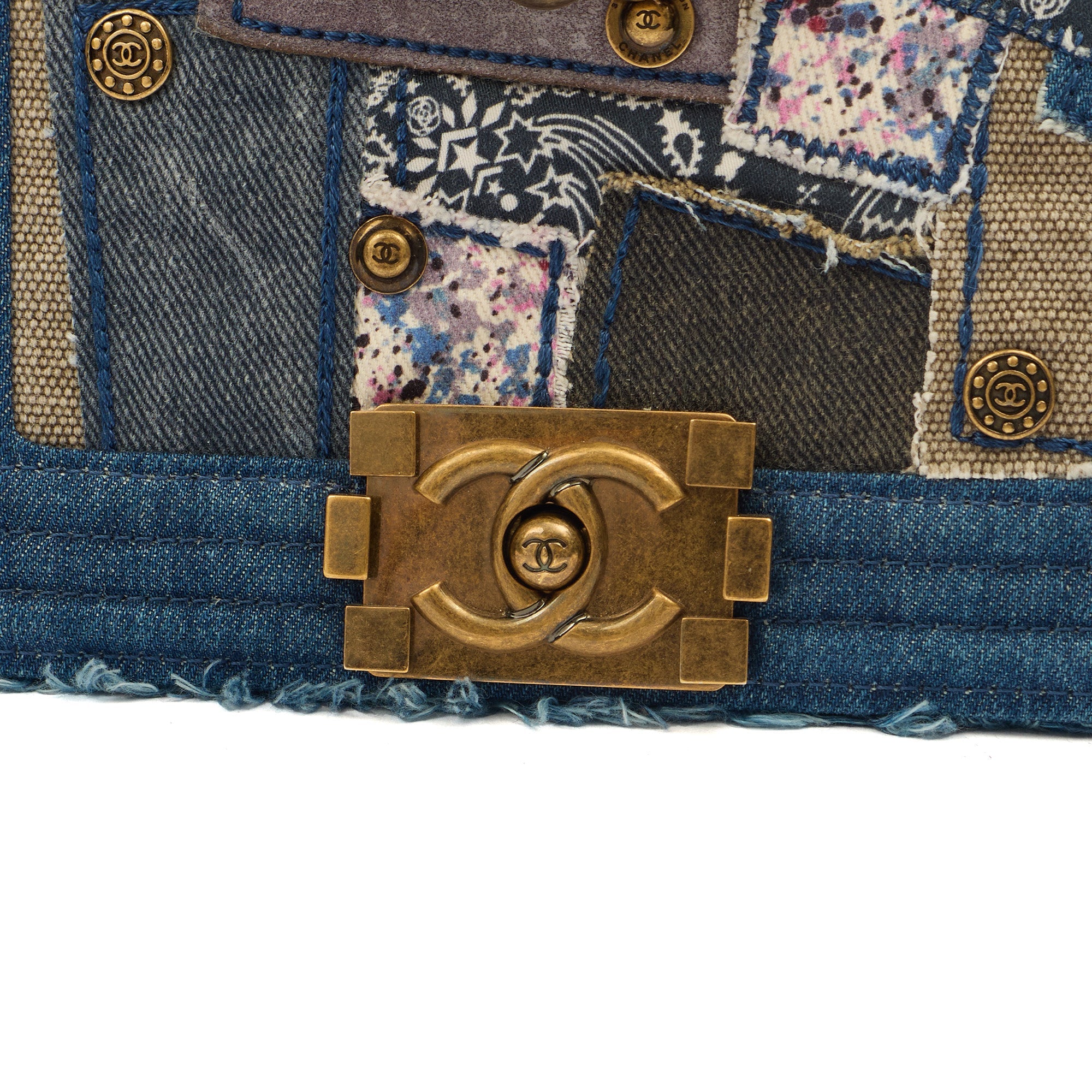 Chanel Shoulder Bag Boy - Small in Blue, Fabric — Alternate View 15