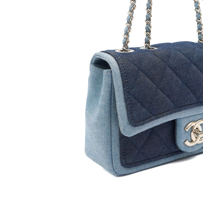 Chanel Cross Body Flap Bag in Navy, Canvas — Alternate View 18