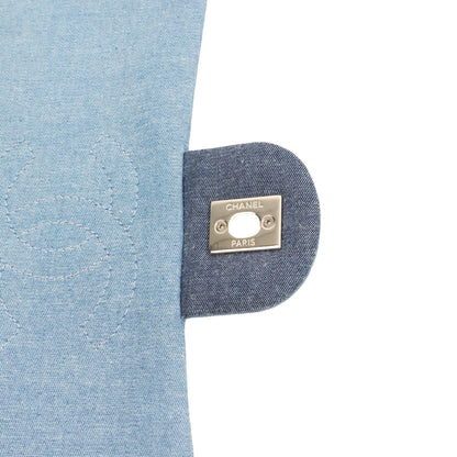 Chanel Cross Body Flap Bag in Navy, Canvas — Alternate View 10