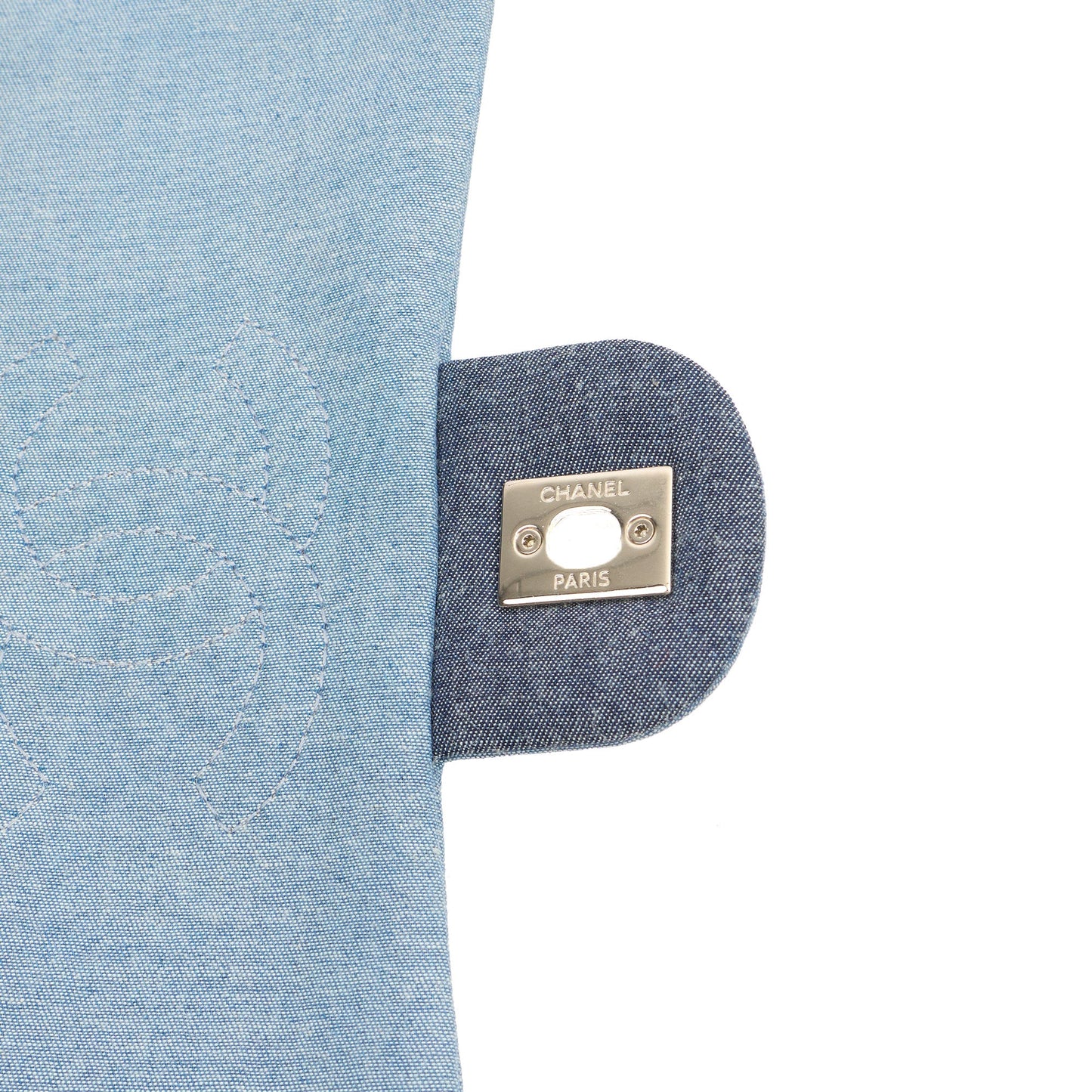 Chanel Cross Body Flap Bag in Navy, Canvas — Alternate View 21