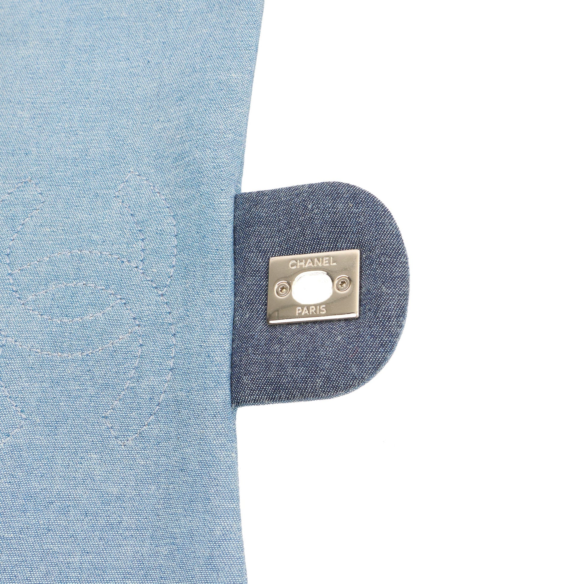 Chanel Cross Body Flap Bag in Navy, Canvas — Alternate View 21