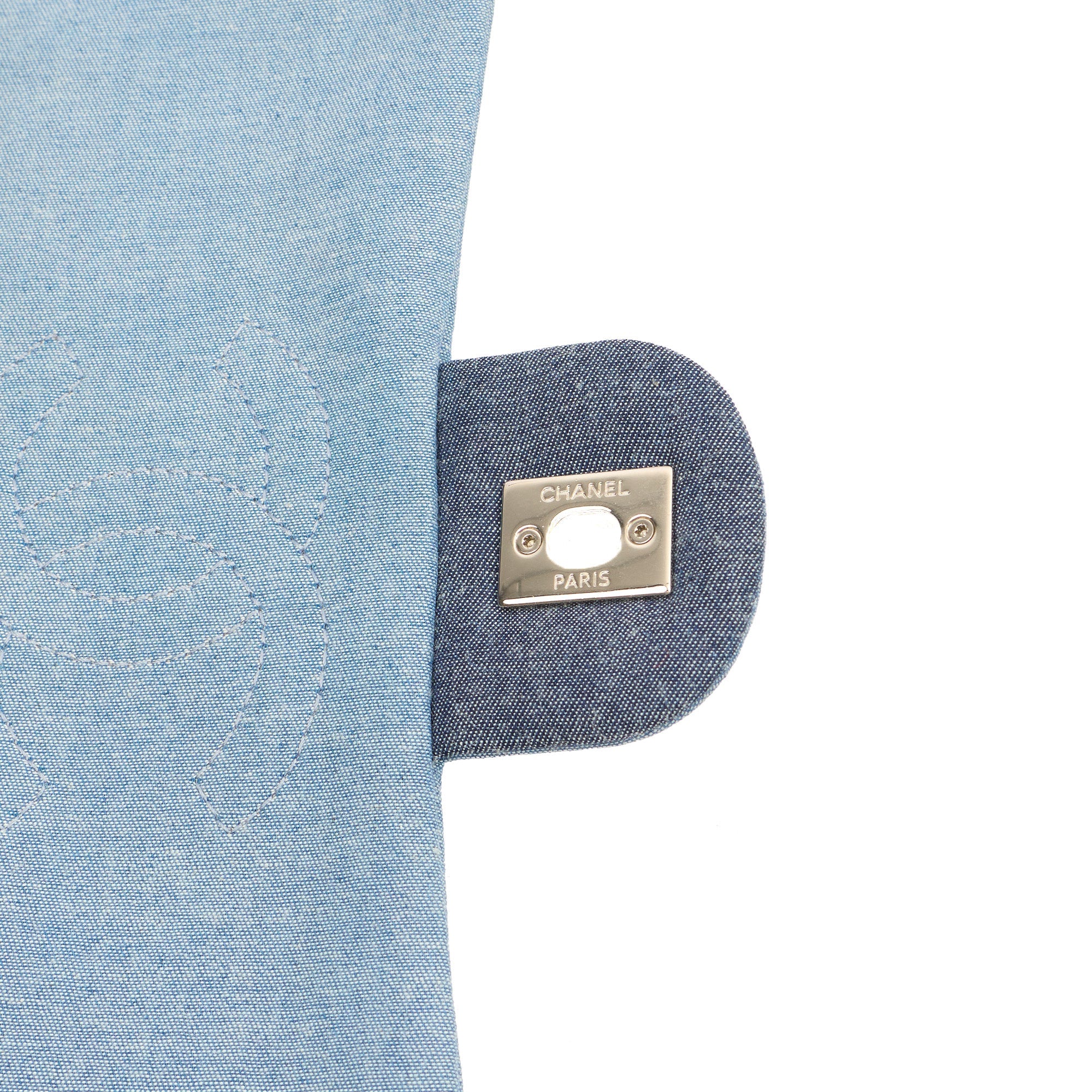 Chanel Cross Body Flap Bag in Navy, Canvas — Alternate View 21