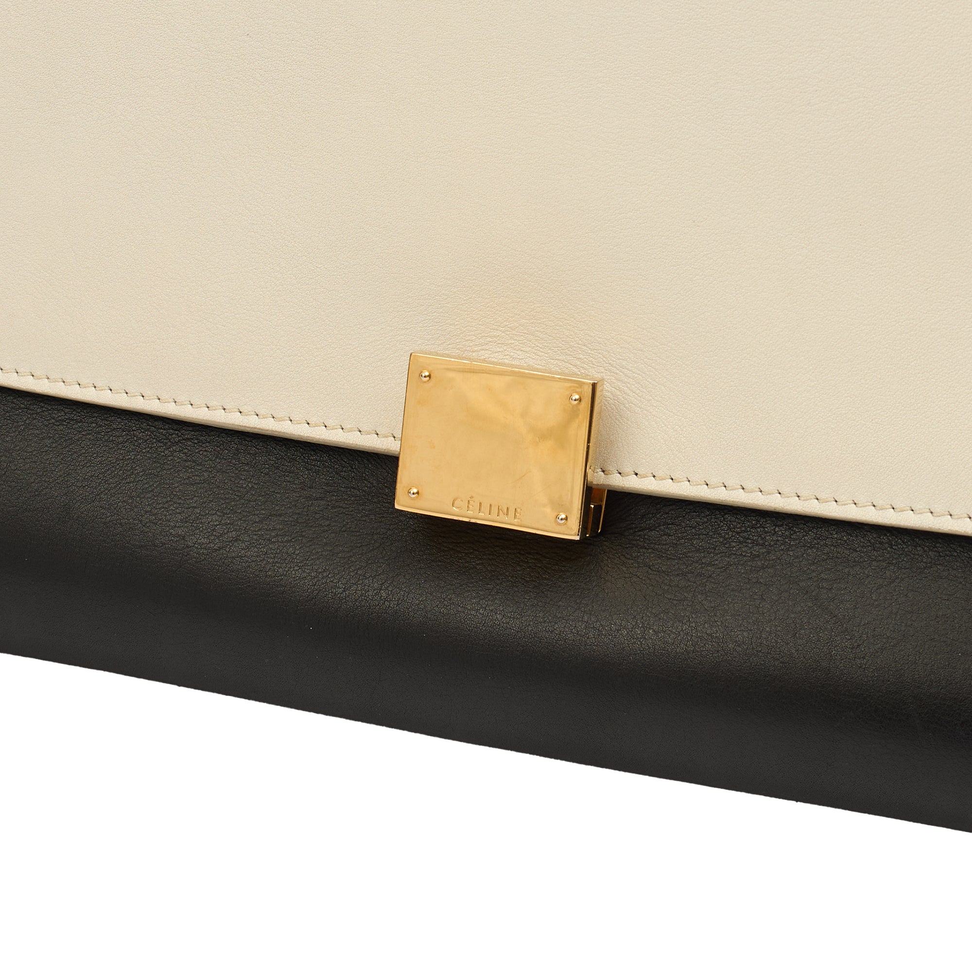 Celine Tote Trapeze - Medium in Black, Leather — Alternate View 18