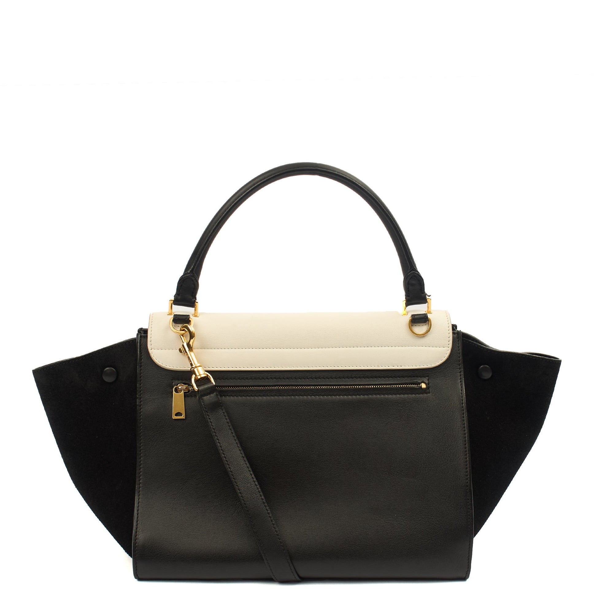Celine Tote Trapeze - Medium in Black, Leather — Alternate View 15