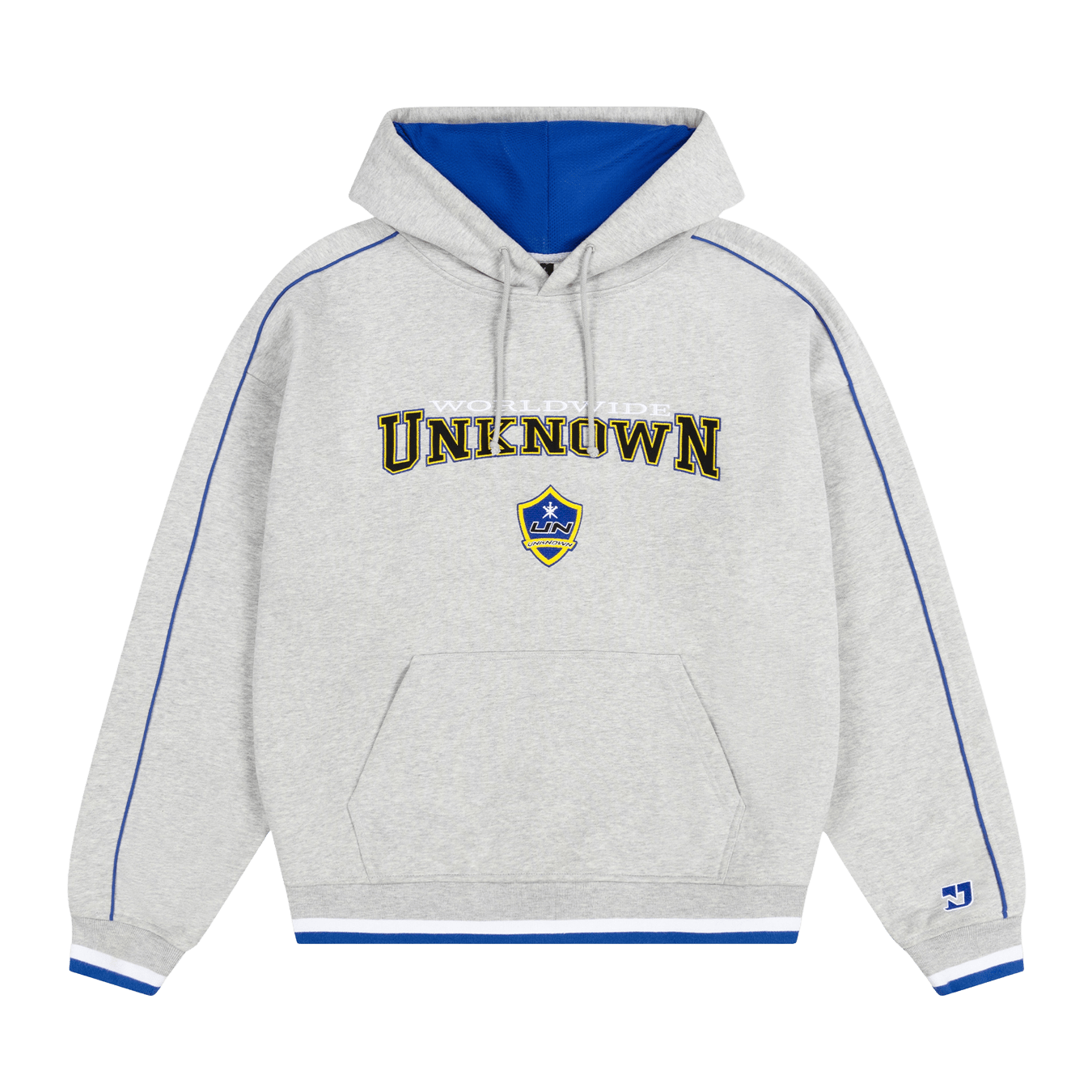 Unknown College Hoodie 'Grey' — XXS — Front View