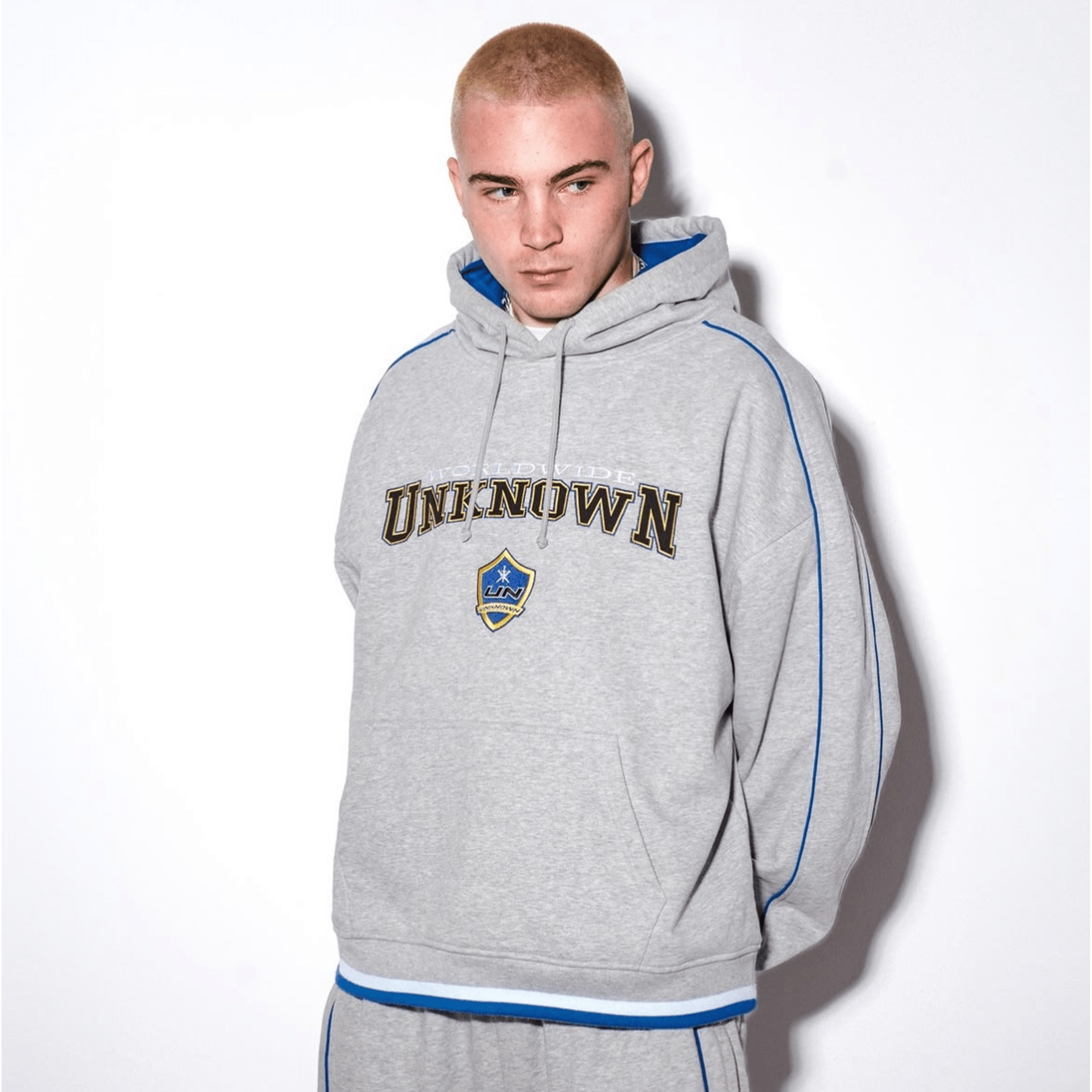 Unknown College Hoodie 'Grey' — XXS — Back View