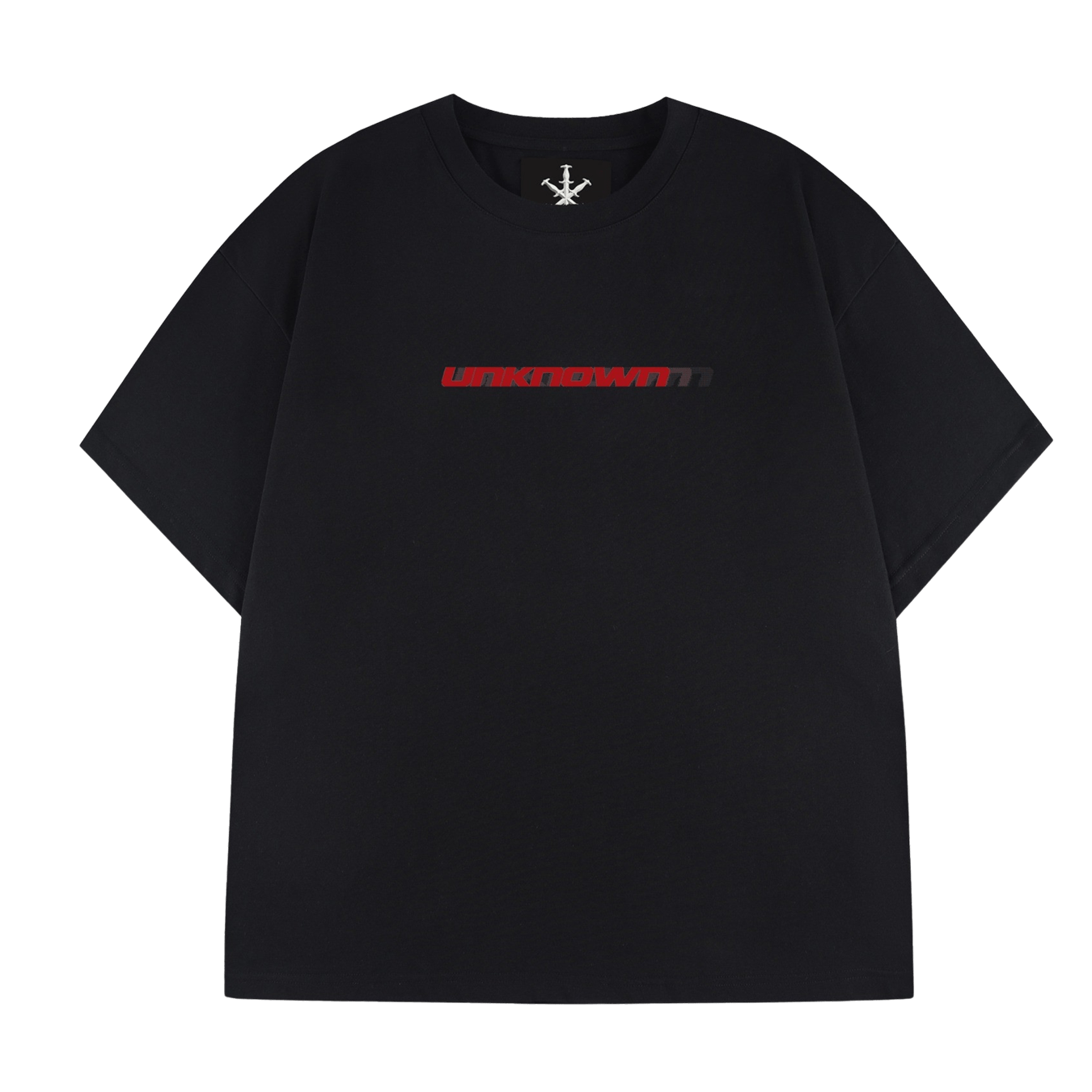 Unknown Motion Tee 'Black' — XXS — Front View