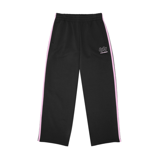 Unknown Pink Stripe Track Pants — XXS — Front View