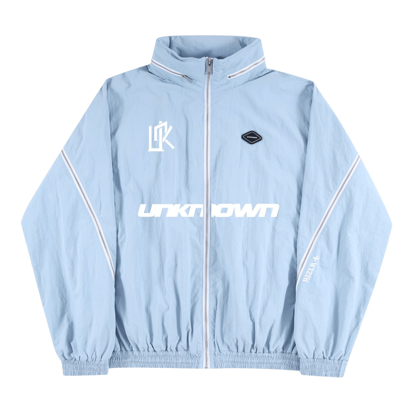Unknown x Rizla Zip Track Jacket 'Blue' — XXS — Front View