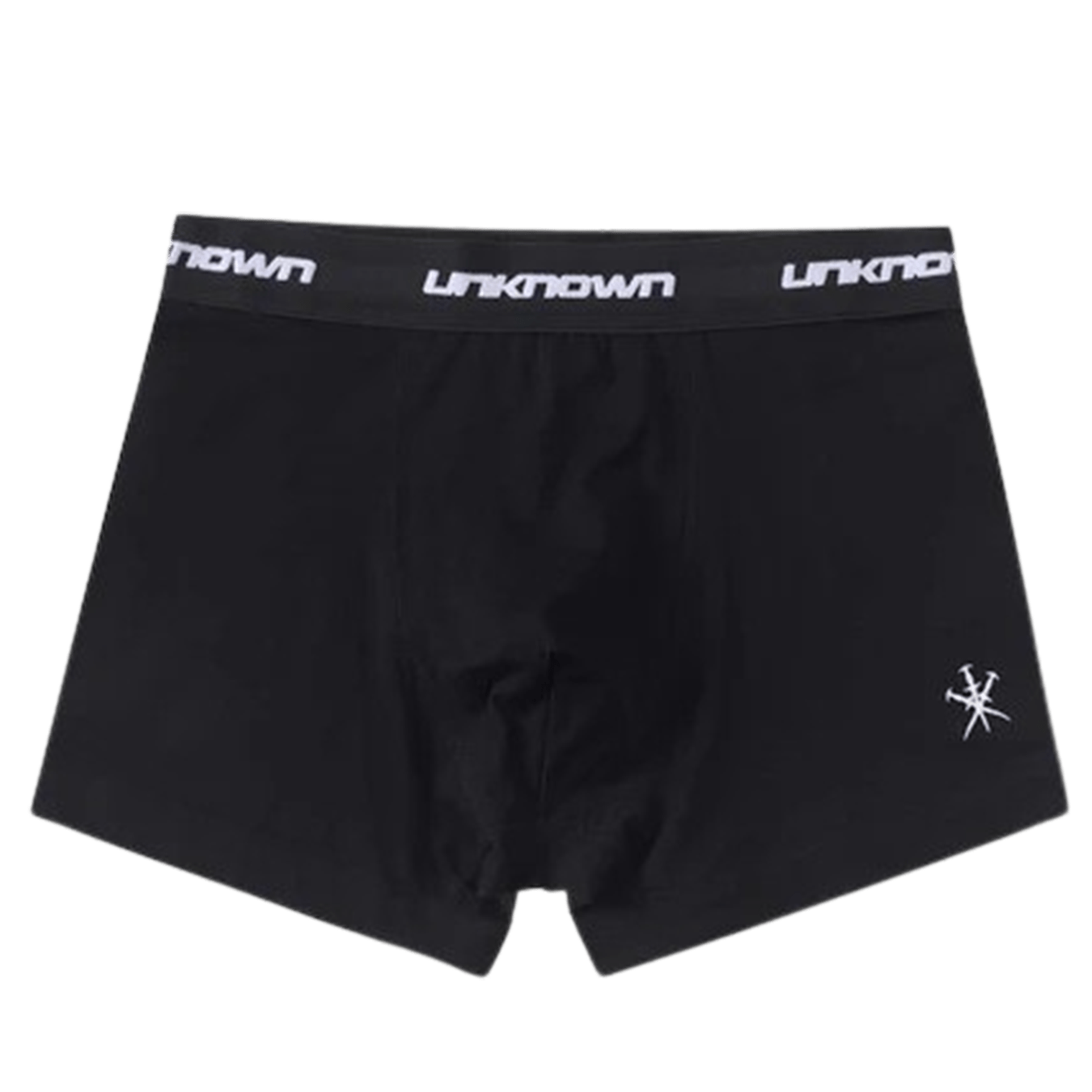 Unknown Uniform Boxers Black '2 Pack' — XXS — Front View