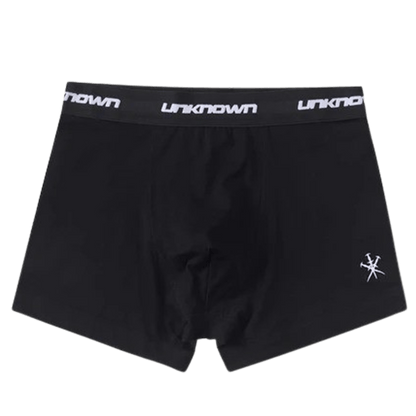 Unknown Uniform Boxers Black '2 Pack' — XXS — Front View