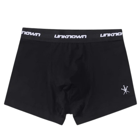 Unknown Uniform Boxers Black '2 Pack' — XXS — Front View