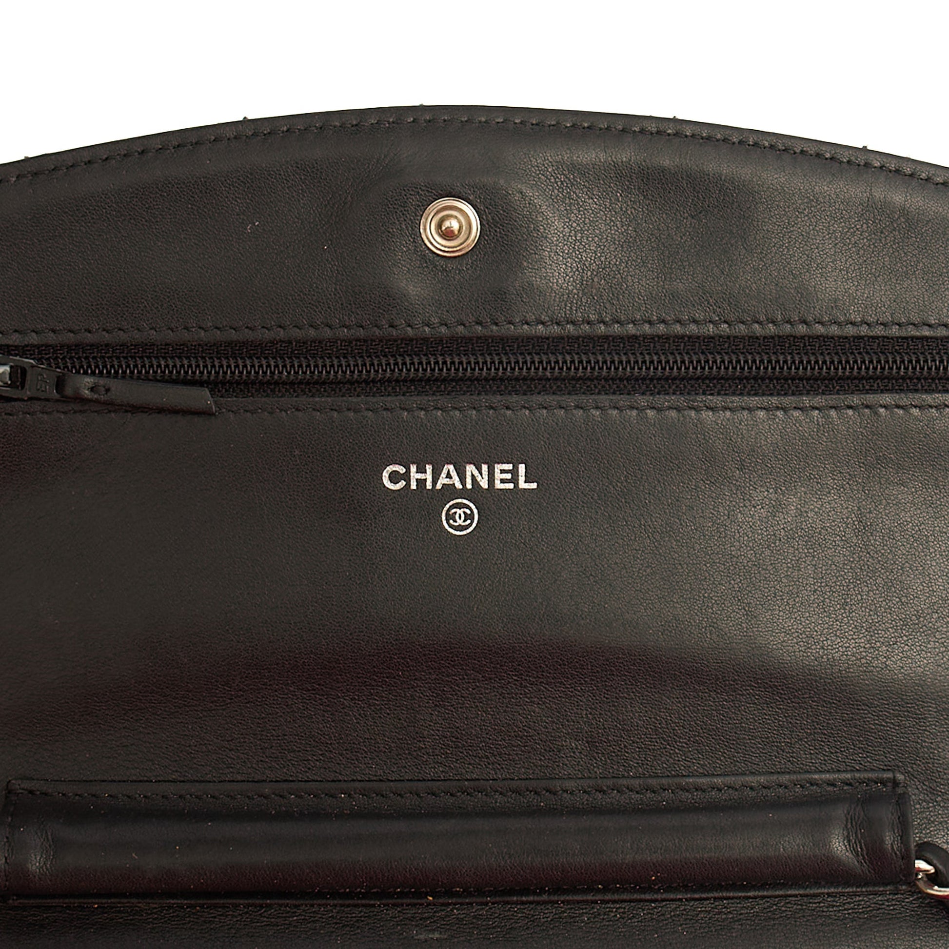 Chanel Cross Body Wallet on Chain in Black, Patent Leather — Alternate View 8