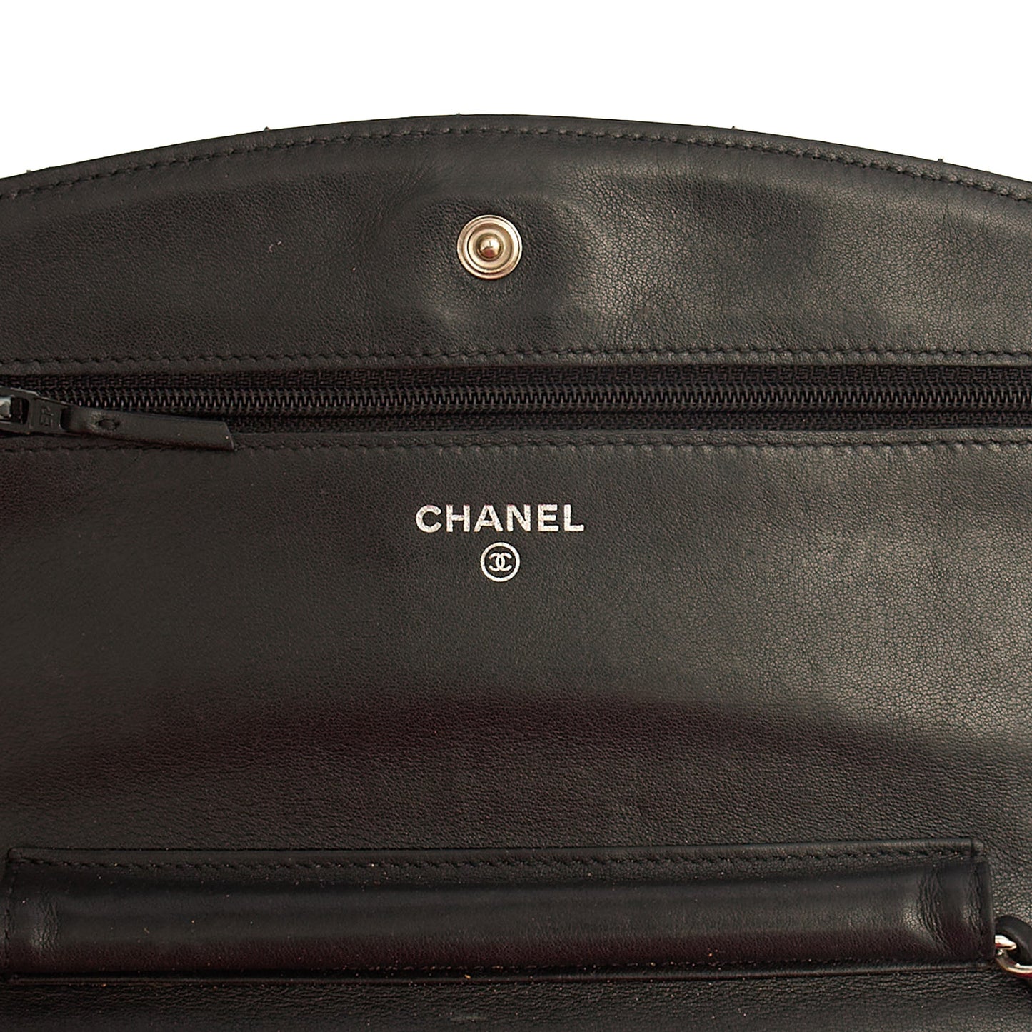 Chanel Cross Body Wallet on Chain in Black, Patent Leather — Alternate View 17
