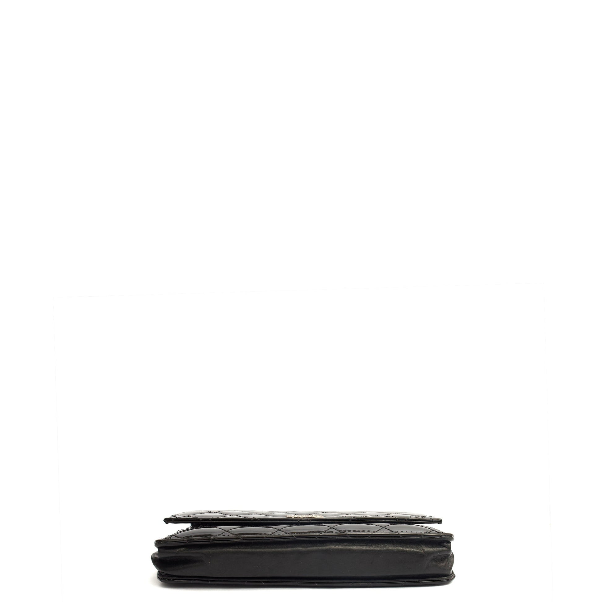 Chanel Cross Body Wallet on Chain in Black, Patent Leather — Alternate View 22