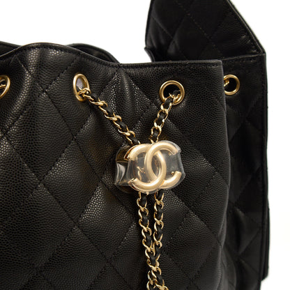 Chanel 25 - Medium in Black, Caviar Leather — Alternate View 8