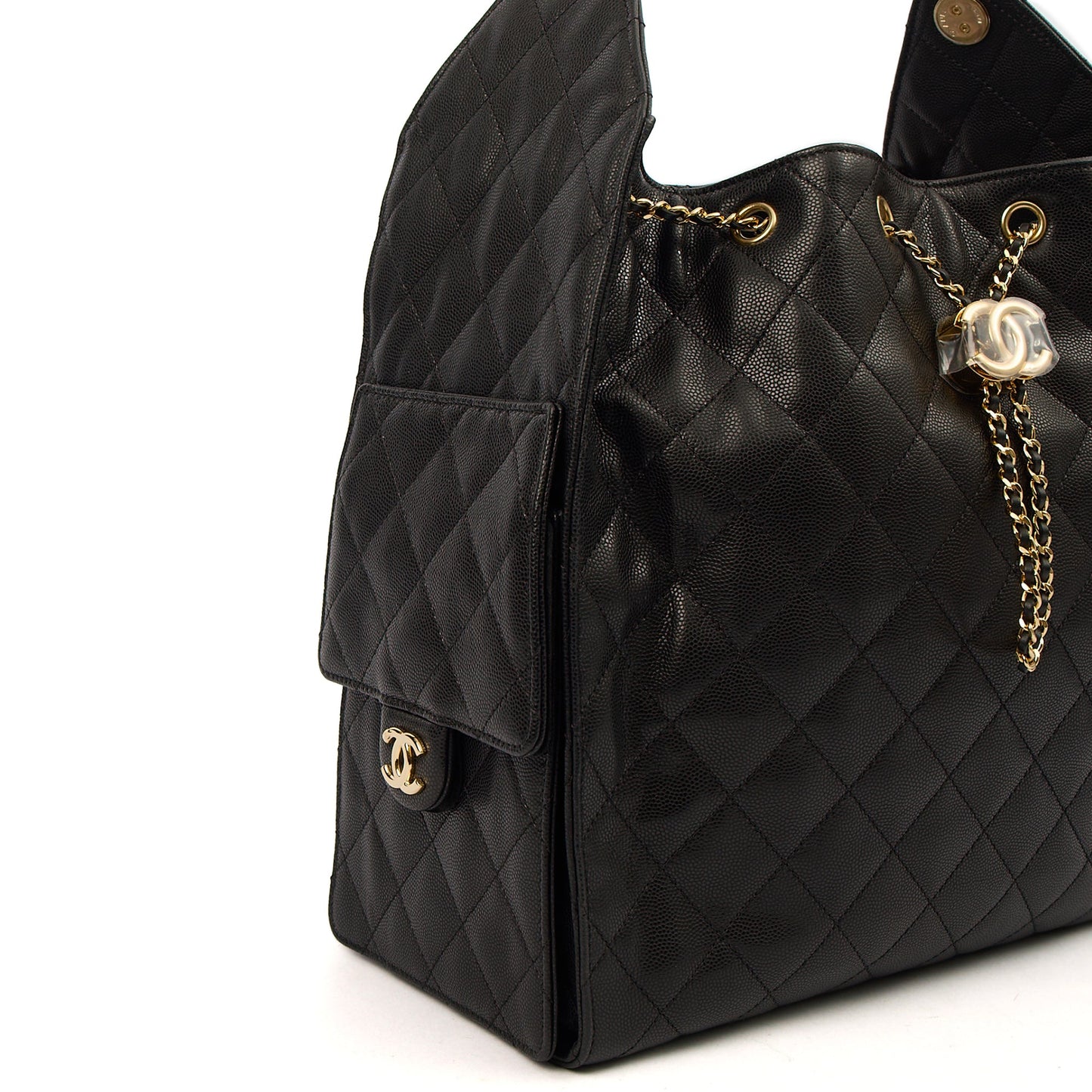 Chanel 25 - Medium in Black, Caviar Leather — Alternate View 7