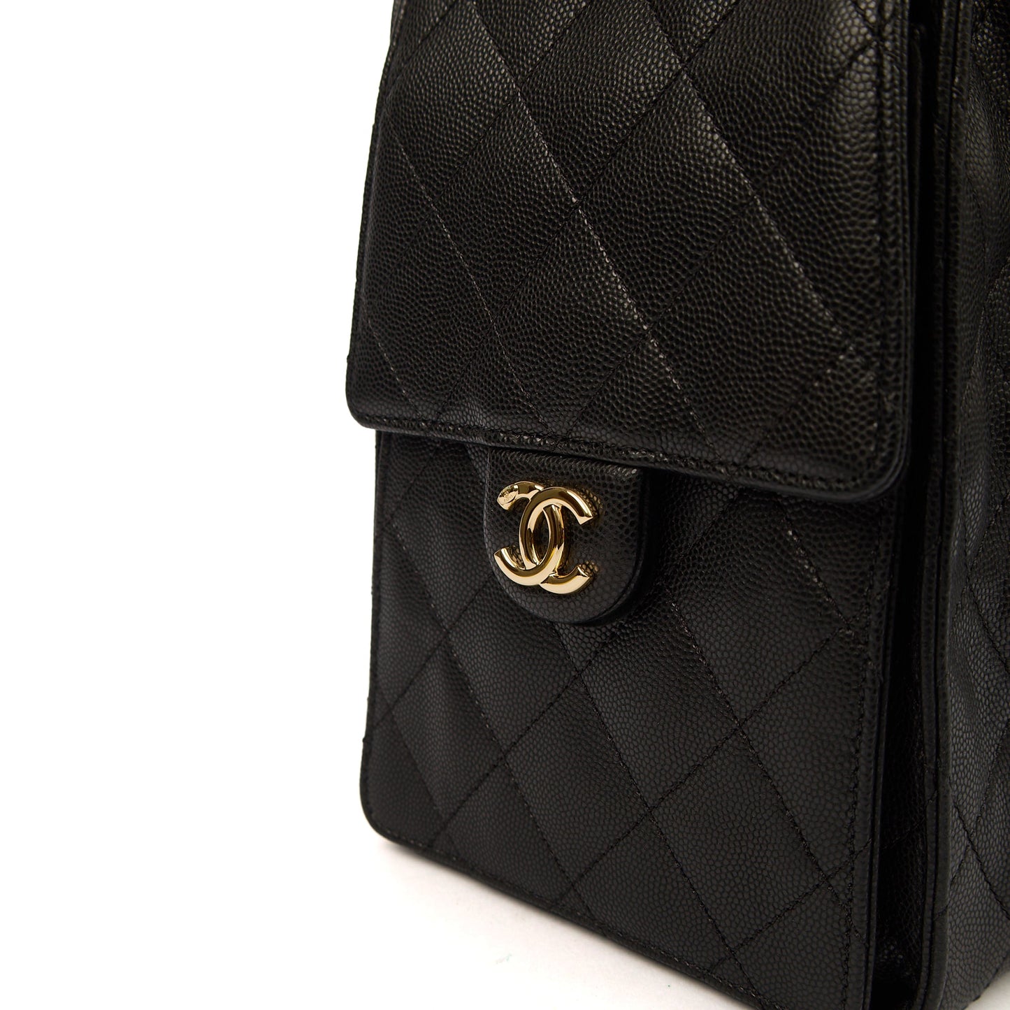 Chanel 25 - Medium in Black, Caviar Leather — Alternate View 10