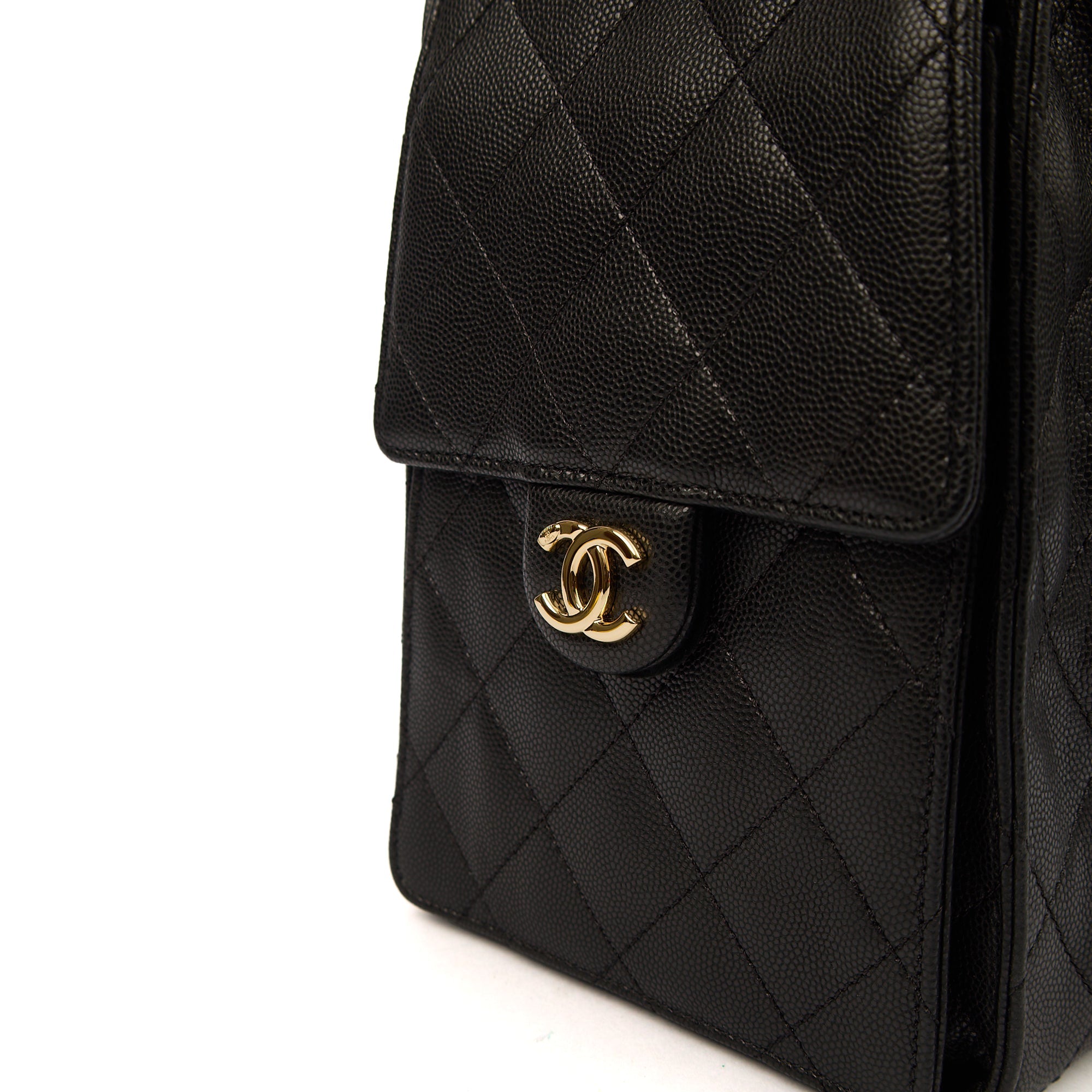 Chanel 25 - Medium in Black, Caviar Leather — Alternate View 10