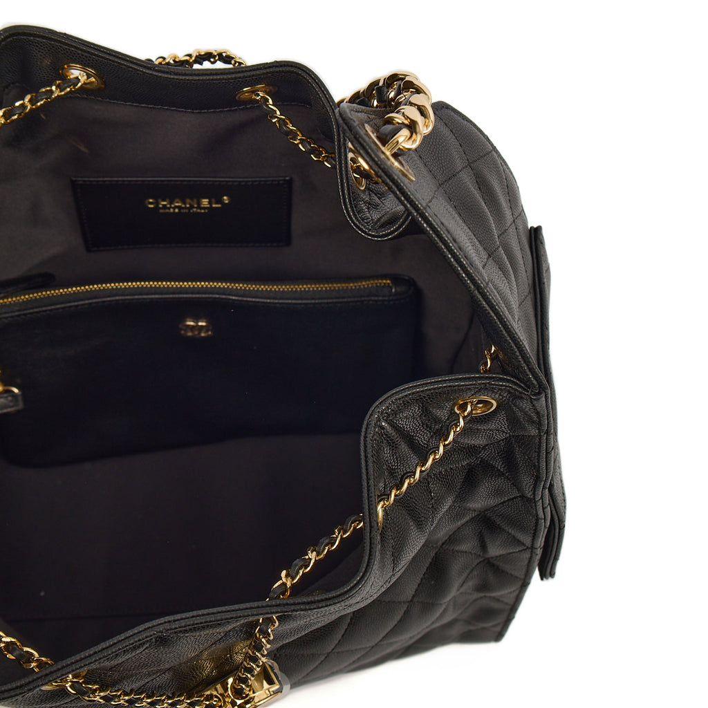 Chanel 25 - Medium in Black, Caviar Leather — Alternate View 12