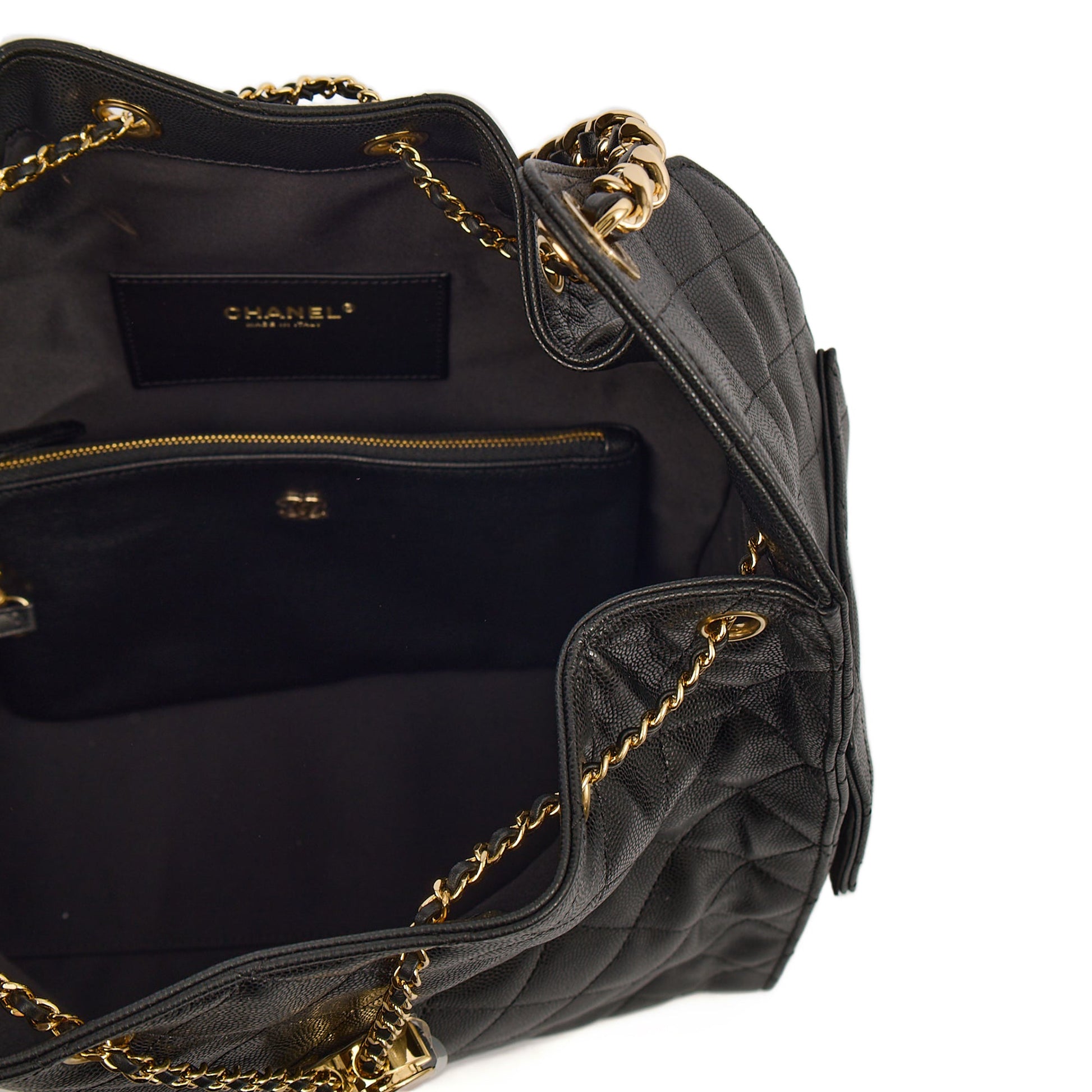 Chanel 25 - Medium in Black, Caviar Leather — Alternate View 12