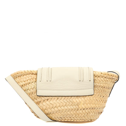 Chloe Tote Marcie Basket Bag- Mini in Neutral, Other — Back View