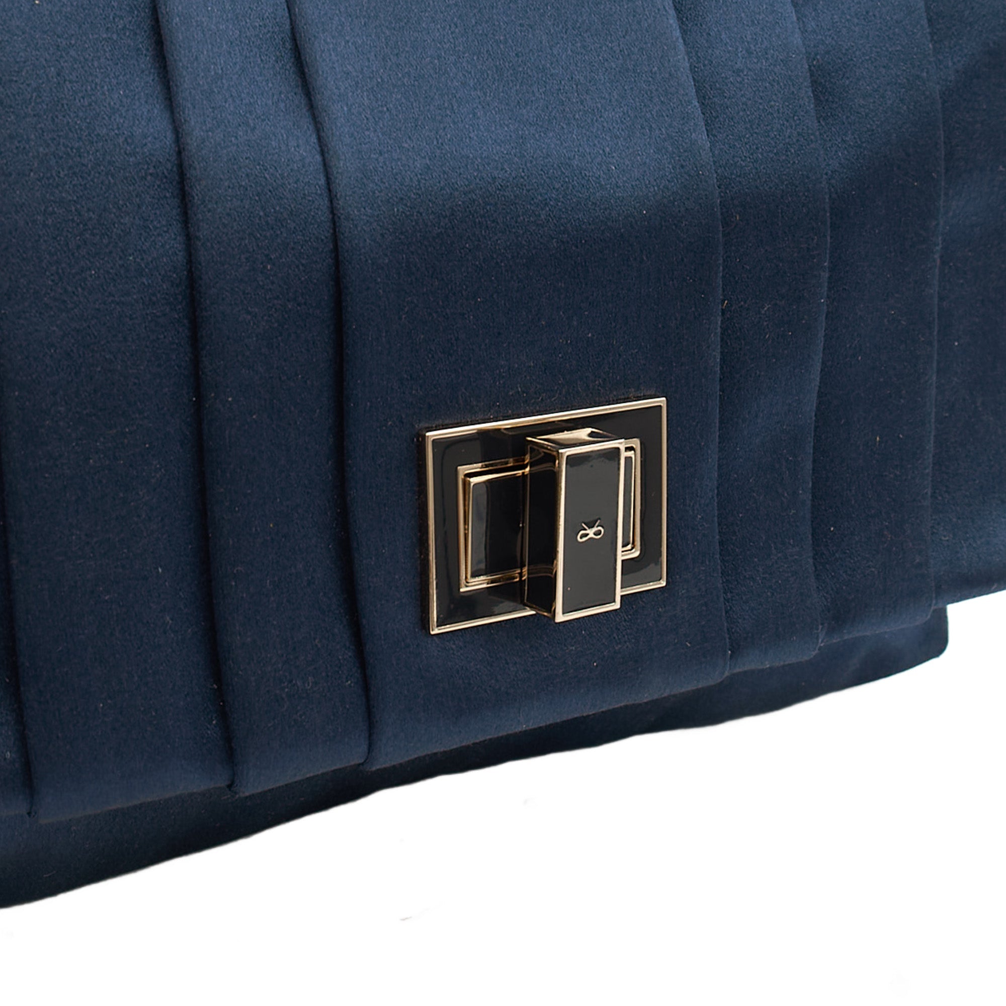 Anya Hindmarch Shoulder Bag Shoulder Bag in Navy, Fabric — Alternate View 8