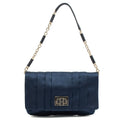 Anya Hindmarch Shoulder Bag Shoulder Bag in Navy, Fabric — Front View