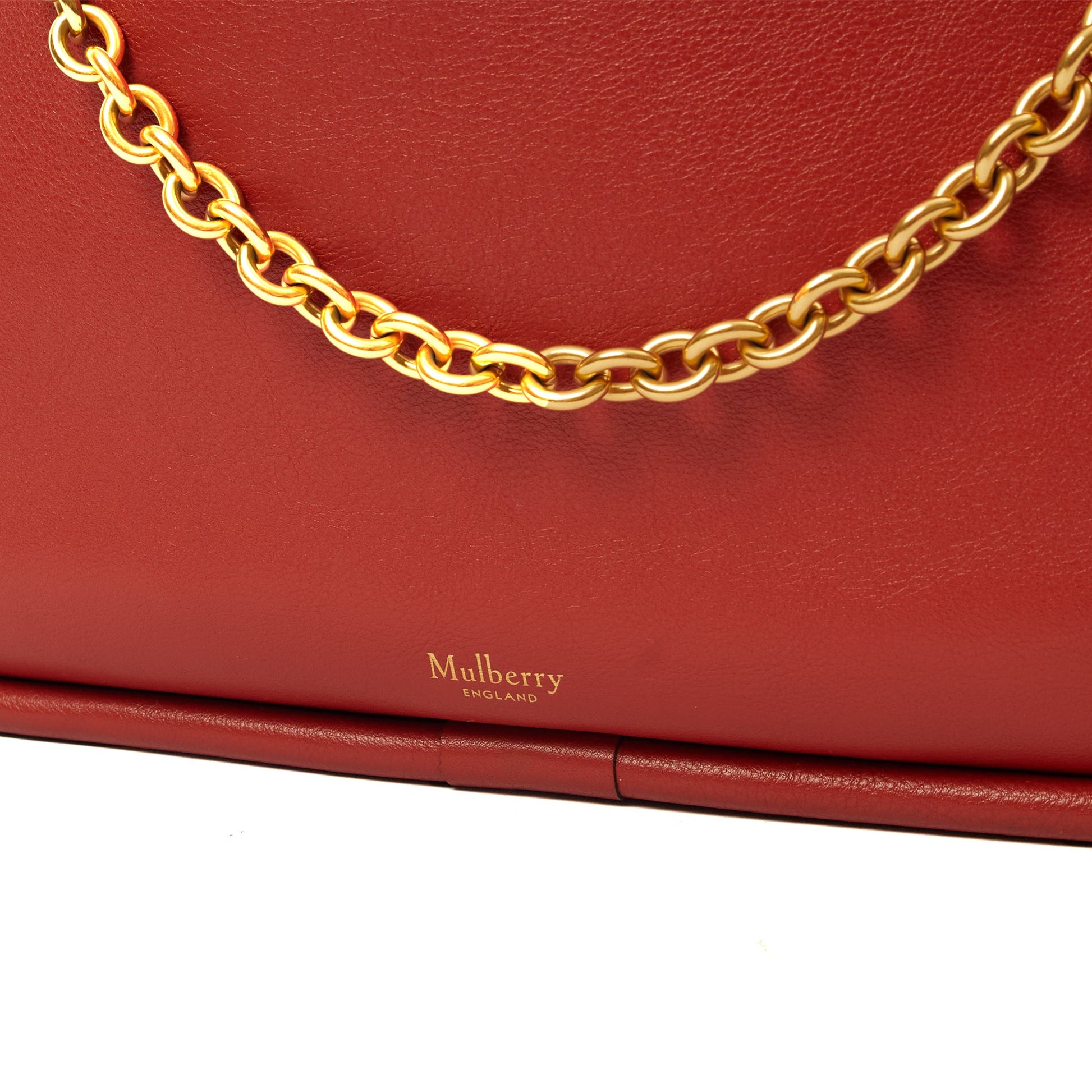Mulberry Tote Leighton - Small in Red, Calfskin Leather — Alternate View 20