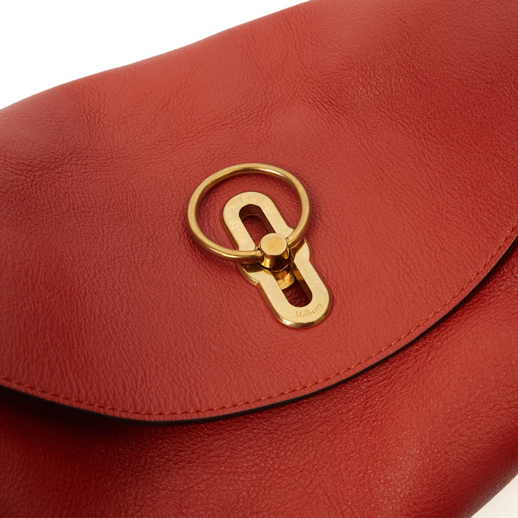 Mulberry Tote Leighton - Small in Red, Calfskin Leather — Alternate View 19