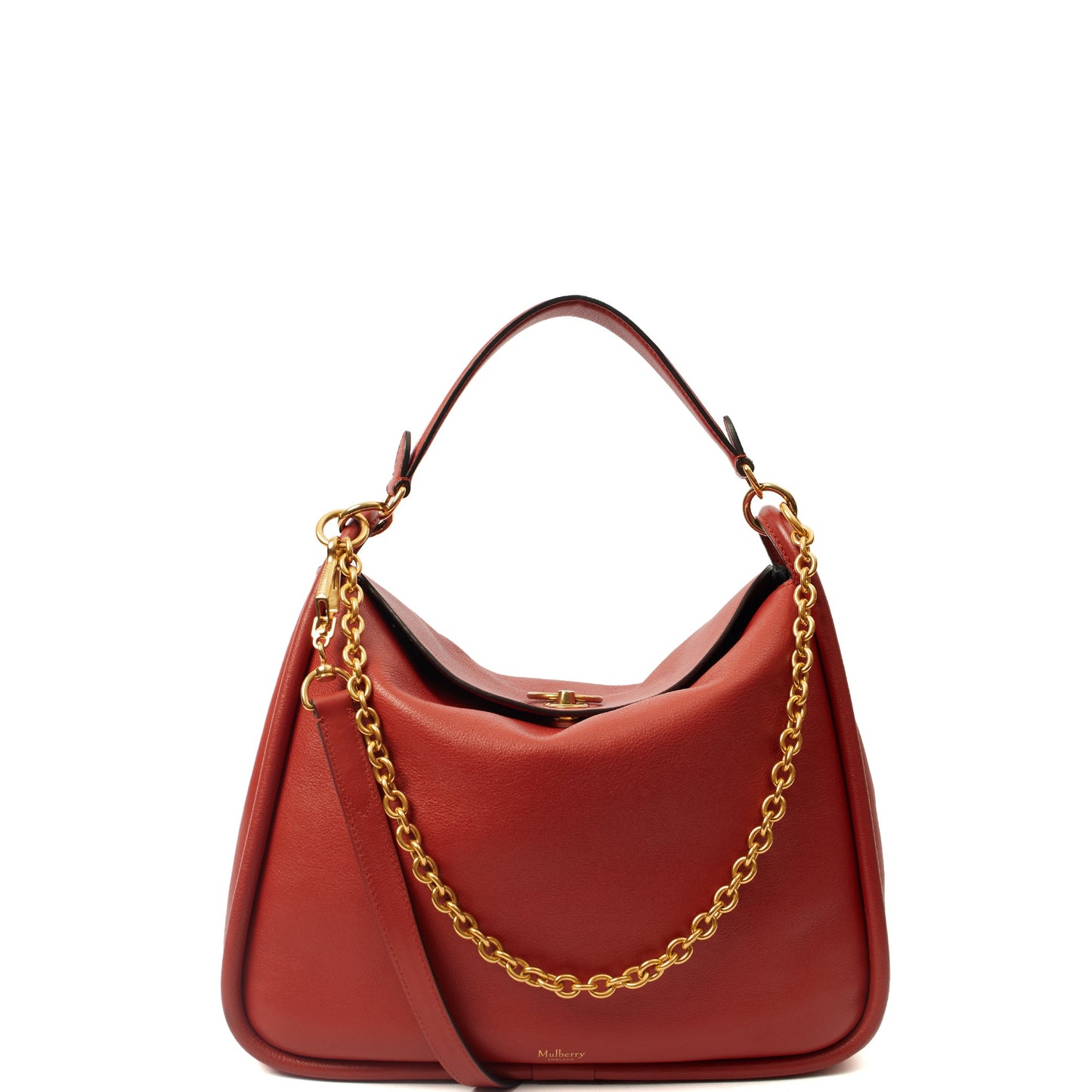 Mulberry Tote Leighton - Small in Red, Calfskin Leather — Alternate View 8
