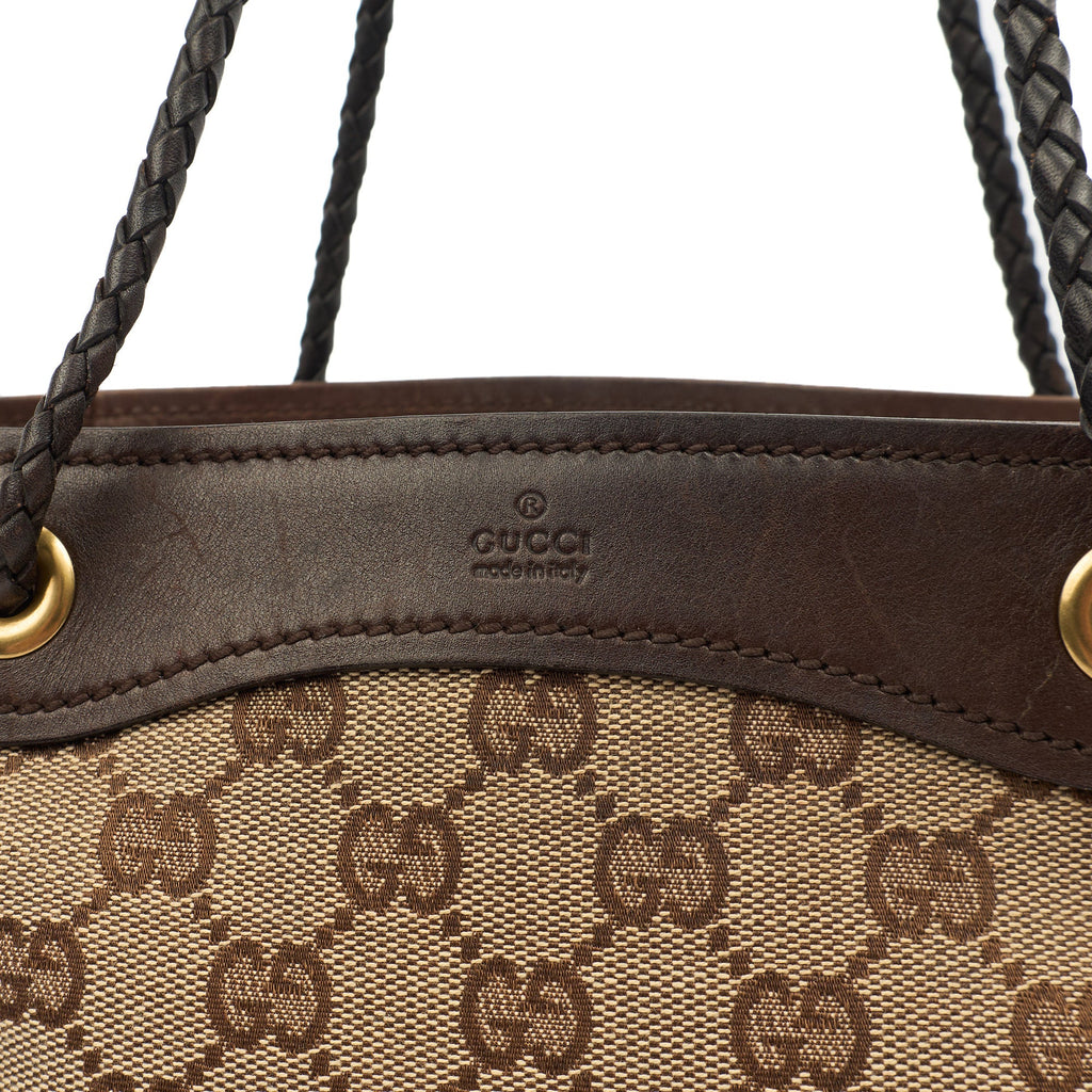 Gucci Tote in GG Supreme, Fabric — Lifestyle View