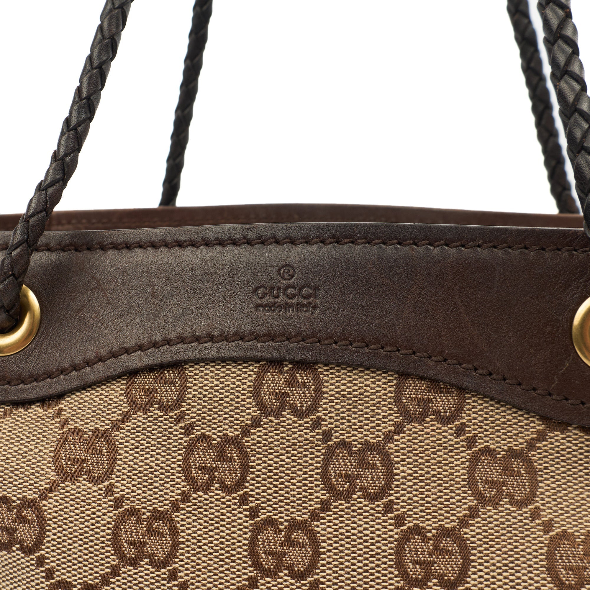 Gucci Tote in GG Supreme, Fabric — Lifestyle View
