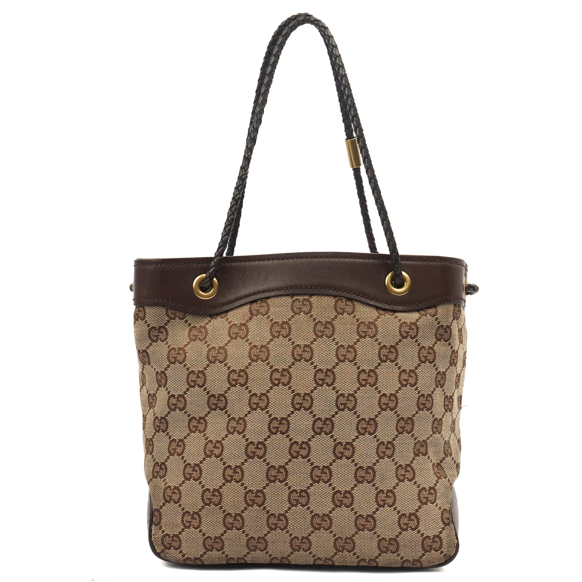 Gucci Tote in GG Supreme, Fabric — Top View