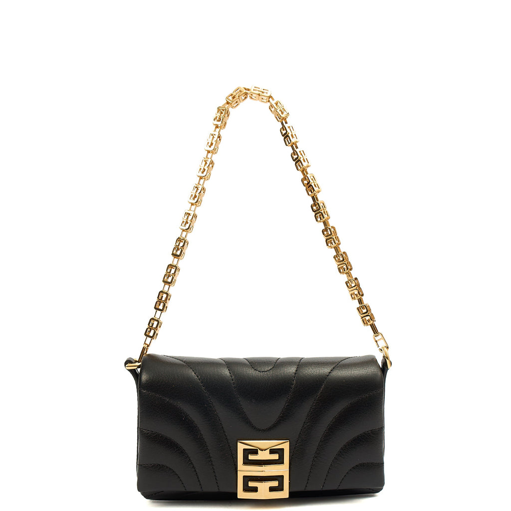 Givenchy Mini Bag 4G - Small in Black, Leather — Front View